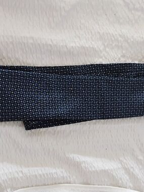 Kenneth Cole Navy Microdot Silk Tie